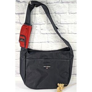 4 SLOTS!😍Vtg Y2K Polo Sport Ralph Lauren Messenger Shoulder Strap CrossBody Bag